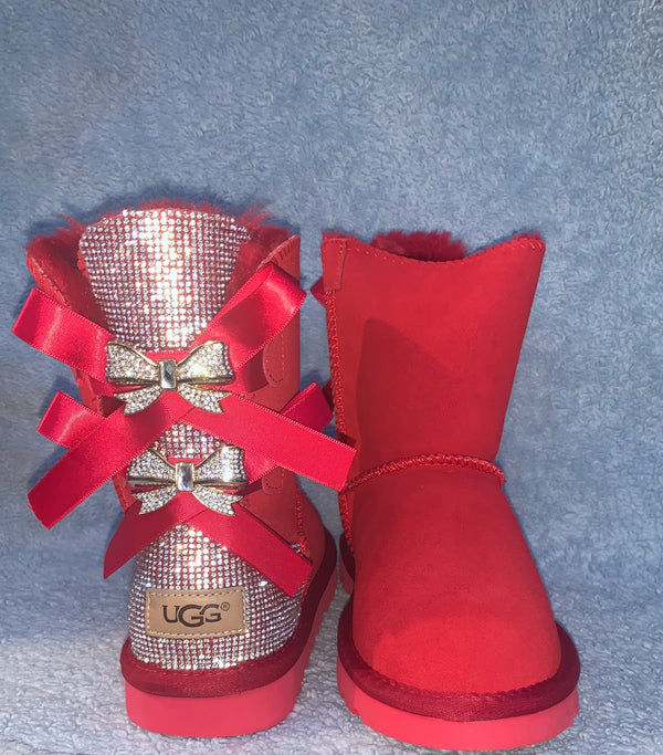 Red Bling Ugg Boot