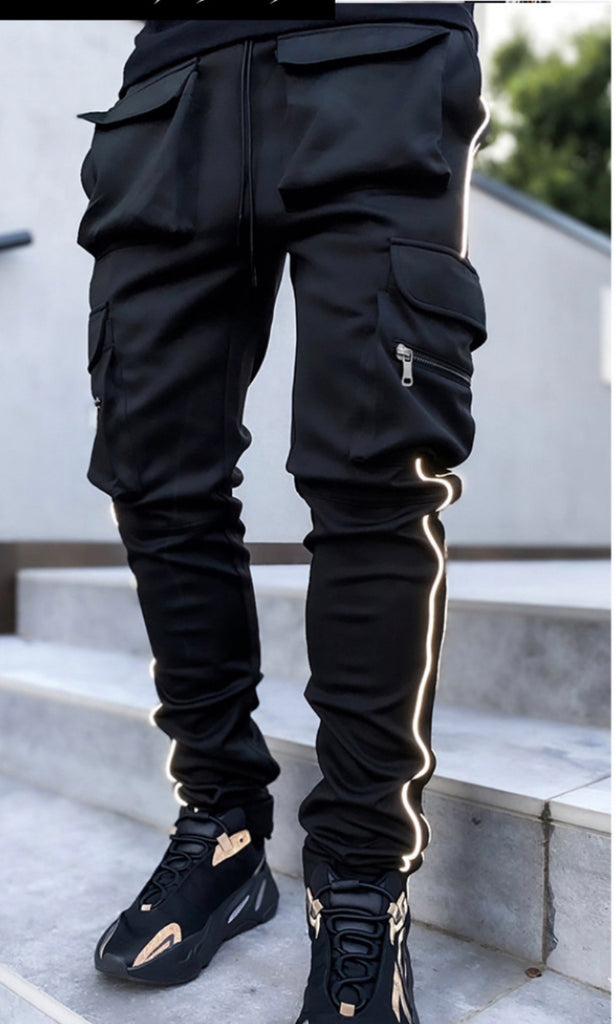 Men Multi ~ Pocket Reflective Pants